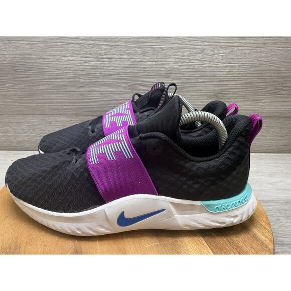 NIKE RENEW IN SEASON TR 9 Training Shoes Black/Purple #AR4543007 Womens 10 - Picture 2 of 10